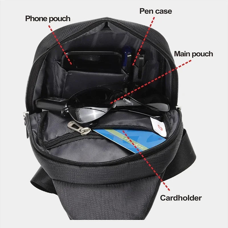 Bolsa Transversal Masculina Swiss Outdoor Impermeável